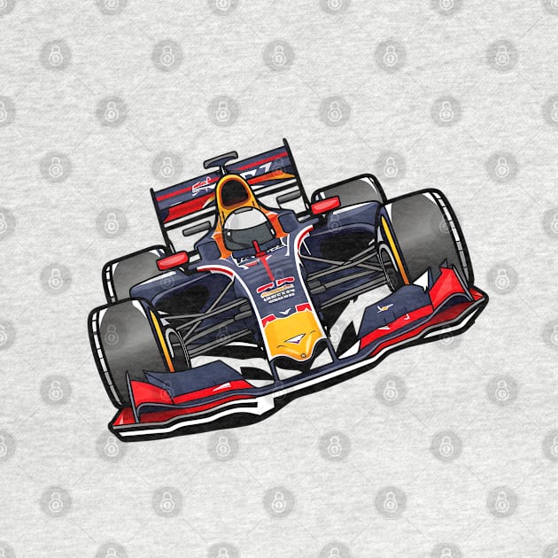Formula 1 Racing Car by Artifyio